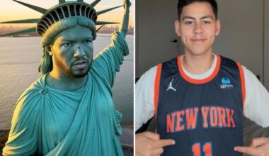 Knicks fan petitions to replace Lady Liberty's face with Jalen Brunson's