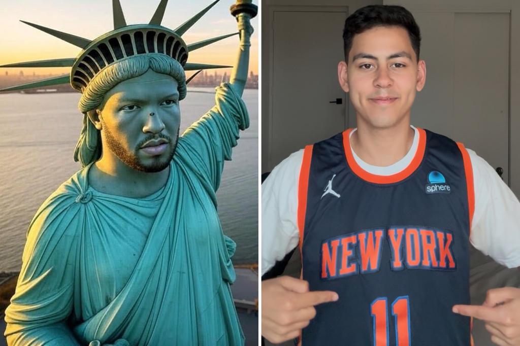 Knicks fan petitions to replace Lady Liberty's face with Jalen Brunson's