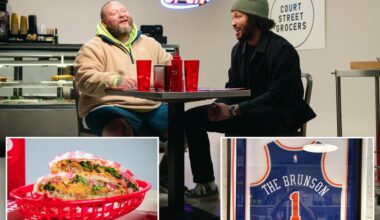 Jalen Brunson's a hero —with turkey, broccoli rabe, peppers