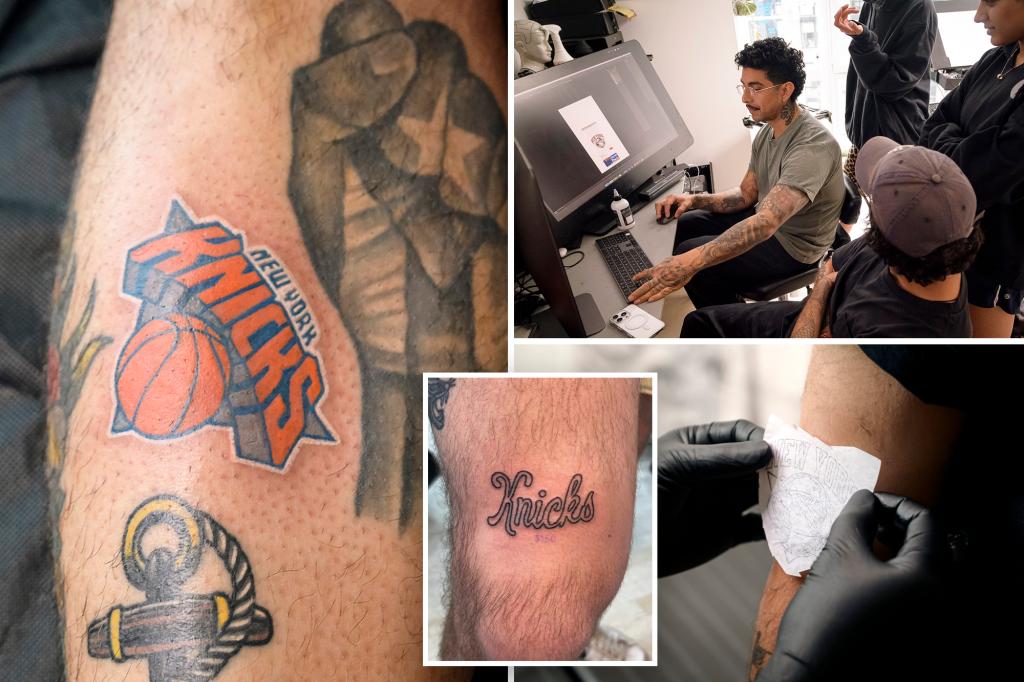 Knicks fans are getting permanent ink for playoffs: ‘Way more Knicks tattoos than I’ve ever done’