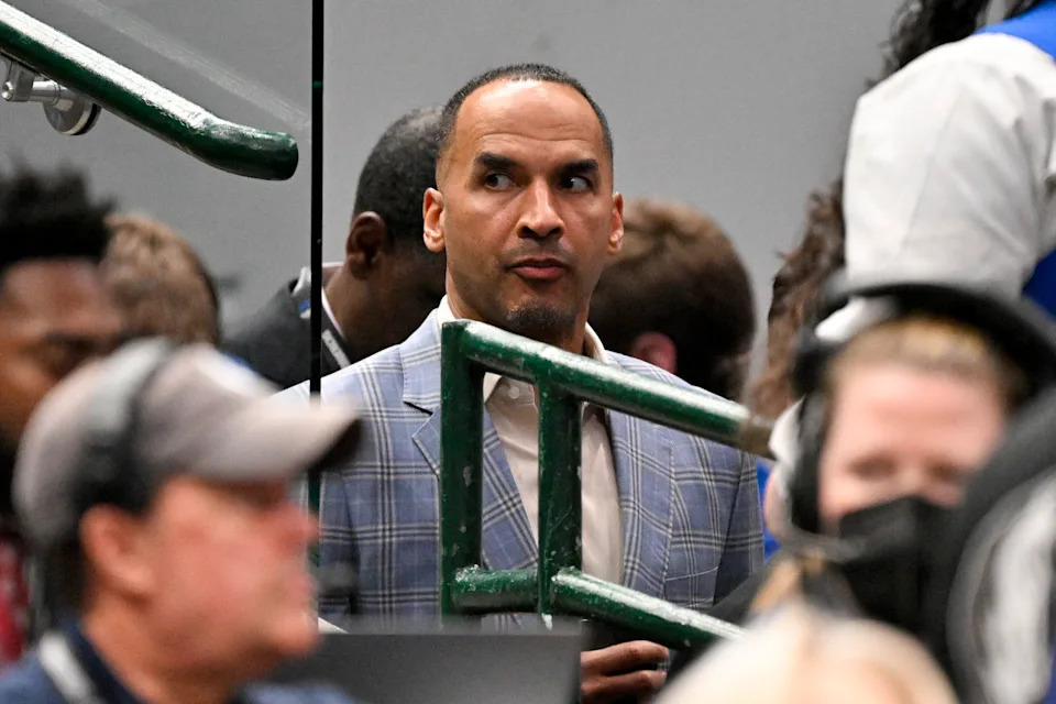 Dallas Mavericks general manager Nico Harrison.© Jerome Miron-Imagn Images