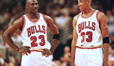 Michael Jordan and Scottie Pippen