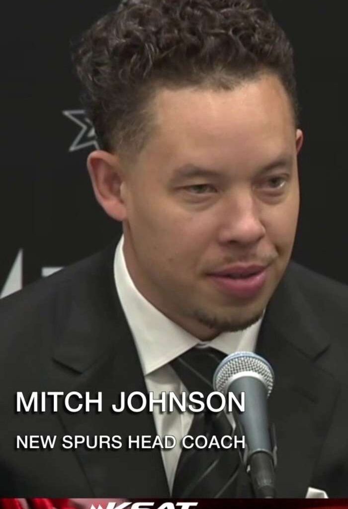 Mitch Johnson addresses media after becoming Spurs head coach