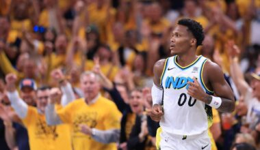 NBA playoffs: Pacers' Bennedict Mathurin ejected after altercation with Cavaliers' De'Andre Hunter in Game 4