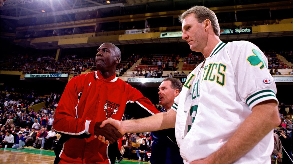 Jordan and Bird were dominant forces whose careers overlapped in the NBA