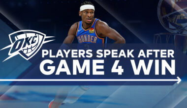 OKC Thunder Players discuss game 4 win over Denver Nuggets
