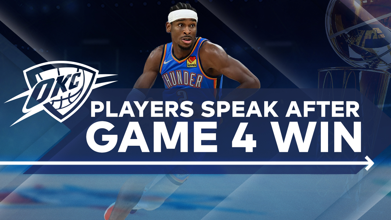 OKC Thunder Players discuss game 4 win over Denver Nuggets