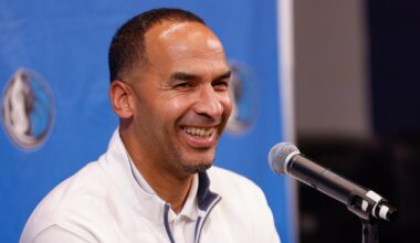 Mavericks GM Nico Harrison reacts as Dallas lands No. 1 pick in 2025 NBA draft