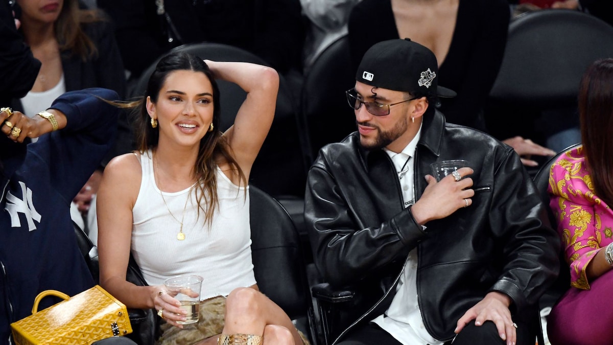 Kendall Jenner and Bad Bunny spotted at the NBA Playoffs game after brief interaction at the Met Gala