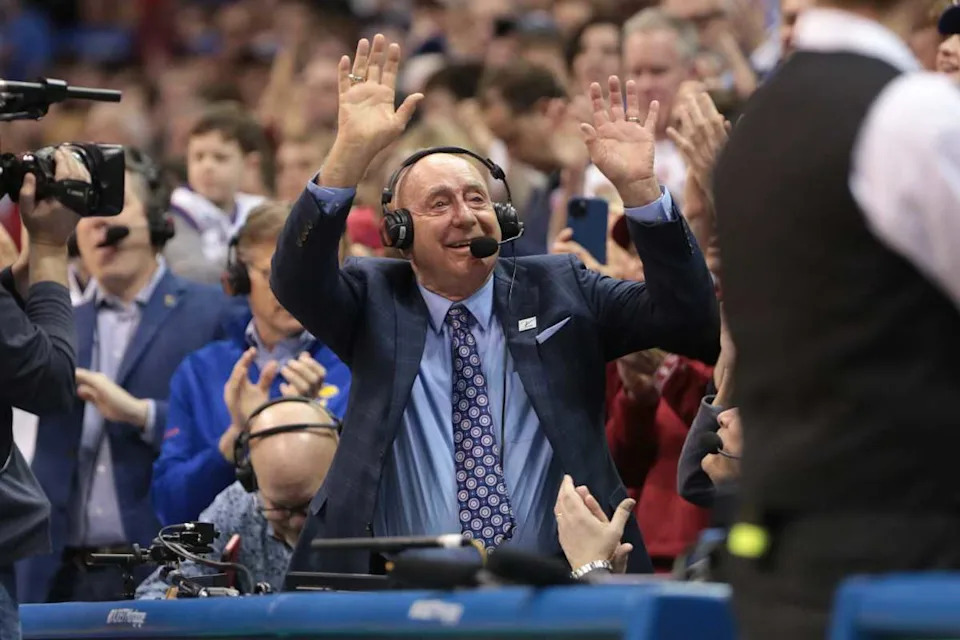 Popular college basketball analyst Dick Vitale.Evert Nelson / USA TODAY NETWORK via Imagn Images