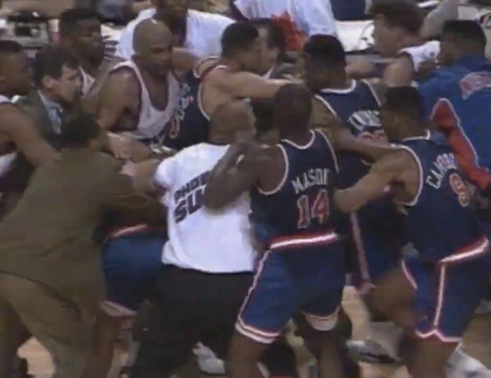 The Knicks weren't afraid to mix it up on the court