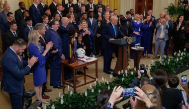 Trump hosts NCAA basketball champion Florida Gators at the White House