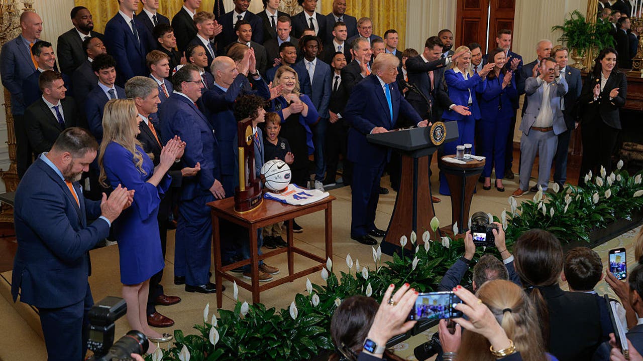 Trump hosts NCAA basketball champion Florida Gators at the White House