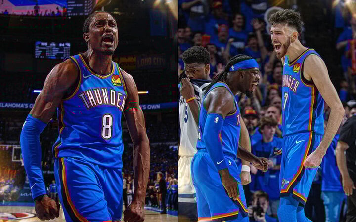 Jalen Williams, Lu Dort, Chet Holmgren