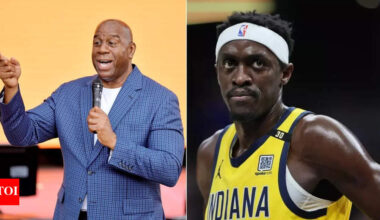 Los Angeles Lakers legend Magic Johnson sends a congratulatory message for Pascal Siakam’s standout performance in Indiana Pacers' Game 2 win | NBA News