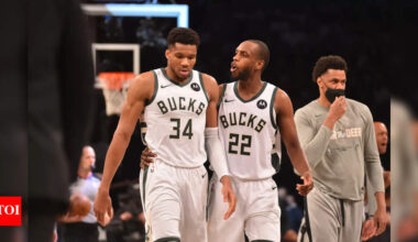 “1000%” — Giannis Antetokounmpo confirms one Khris Middleton fact while cheering for the former Milwaukee Bucks veteran | NBA News