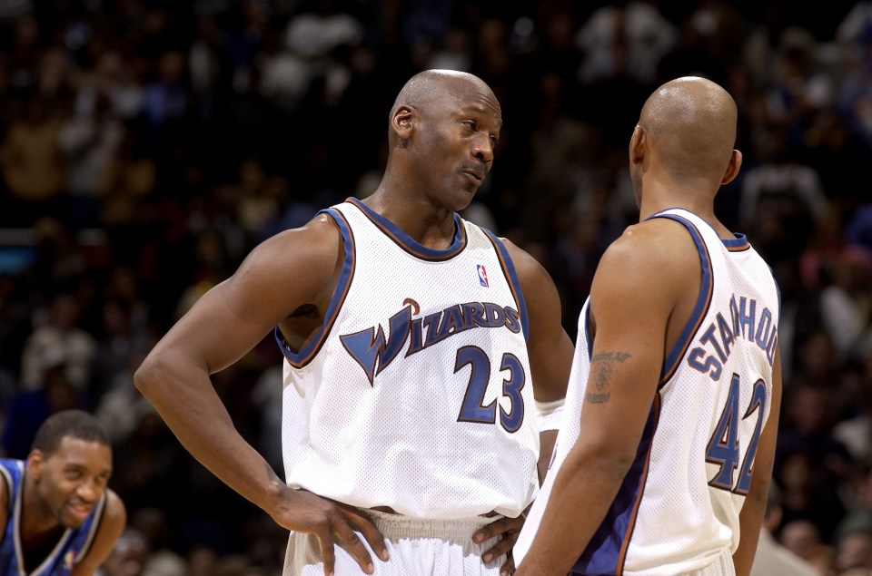 Stackhouse is the only former teammate of Jordan to average more points than him