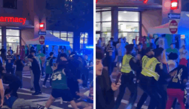 Knicks, Celtics Fans Brawl In Streets After Intense Playoff Game