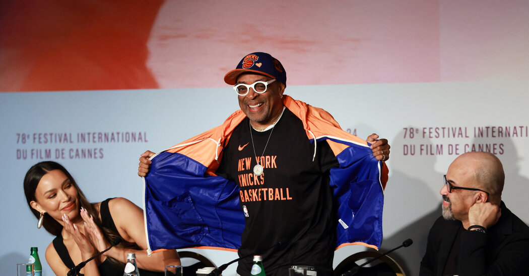 Spike Lee May Be in Cannes, but His Heart Is Courtside With the Knicks