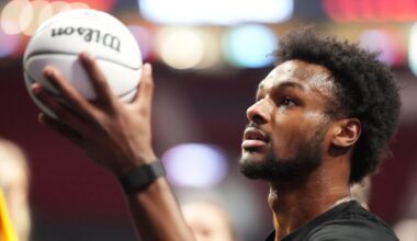 Bronny James admits media pressure got to him during rookie season