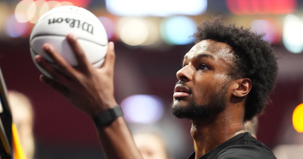 Bronny James admits media pressure got to him during rookie season