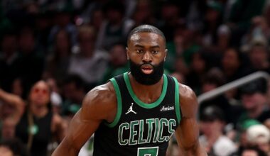 Jaylen Brown shares encouraging injury update at Celtics practice