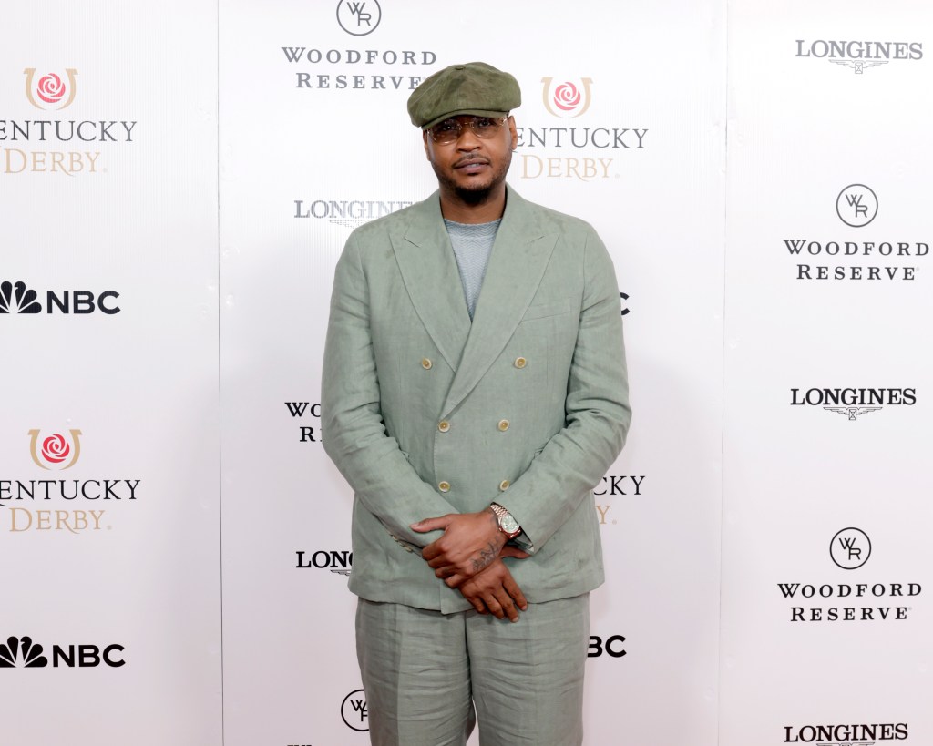 Carmelo Anthony attends Kentucky Derby 151 at Churchill Downs on May 03, 2025 in Louisville, Kentucky.