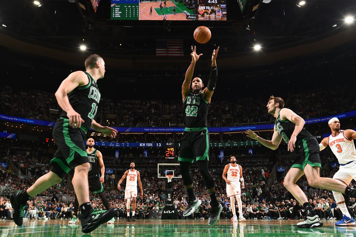 2025 NBA Playoffs - New York Knicks v Boston Celtics - Game Five