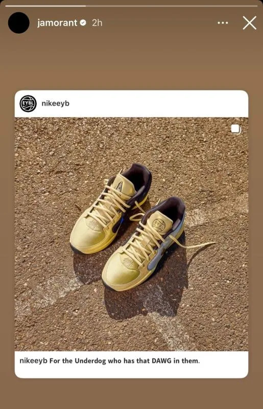 Memphis Grizzlies guard Ja Morant posts on his Instagram story.jamorant / Instagram