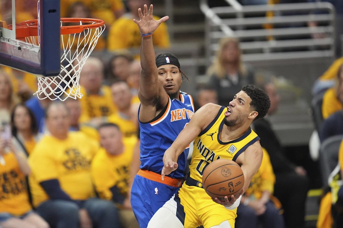 Haliburton nets 32 points as Pacers beat Knicks 130-121 to take 3-1 series lead