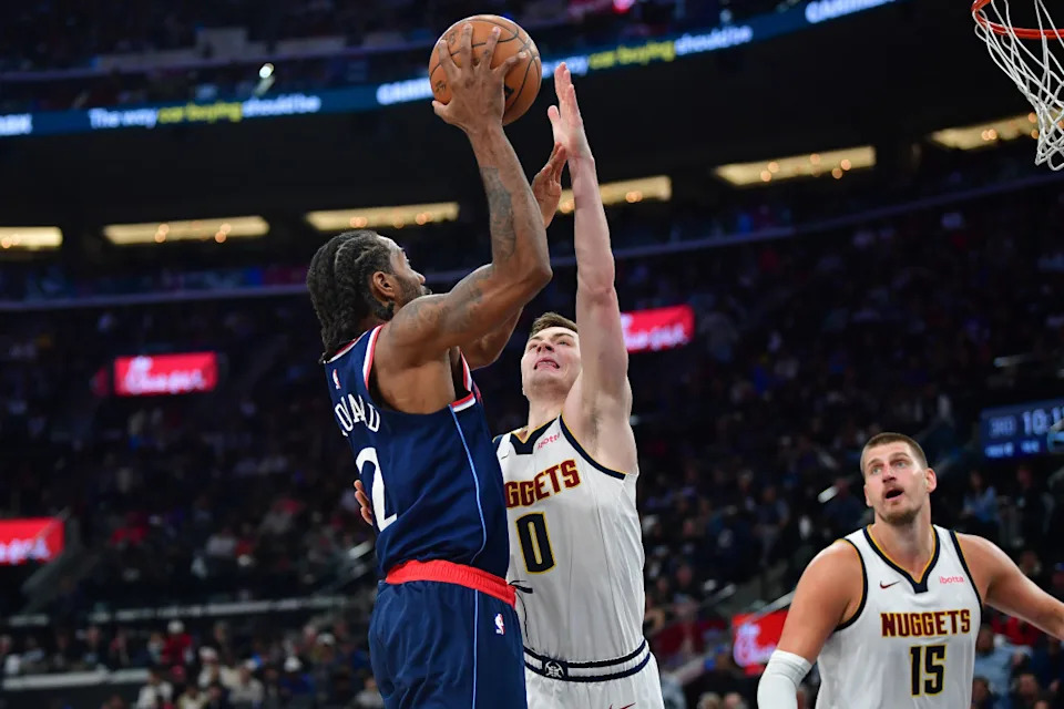 Los Angeles Clippers' Kawhi LeonardGary A. Vasquez-Imagn Images