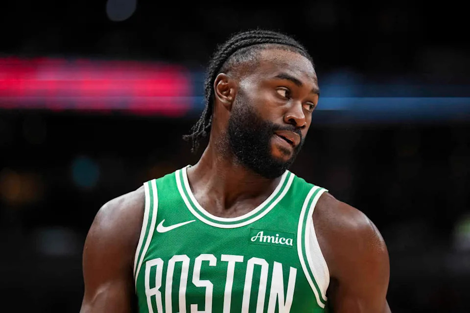 Boston Celtics guard Jaylen Brown (7).© Kevin Sousa-Imagn Images