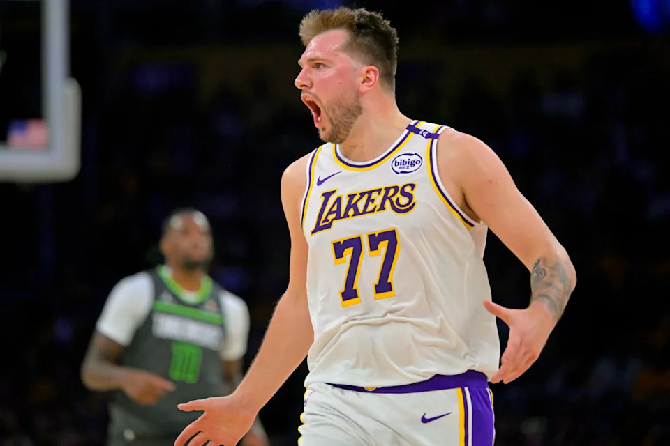 Los Angeles Lakers star Luka DoncicJayne Kamin-Oncea-Imagn Images