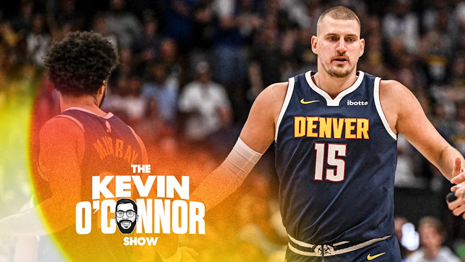 Nikola Jokic (15) of the Denver Nuggets during the first quarter against the Oklahoma City Thunder at Ball Arena in Denver, Colorado on Sunday, May 11, 2025. (Photo by AAron Ontiveroz/The Denver Post)