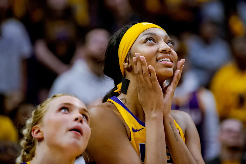 Chicago Sky guard Hailey Van Lith, left, and forward Angel Reese.Mandatory Credit&colon; Matthew Hinton-Imagn Images