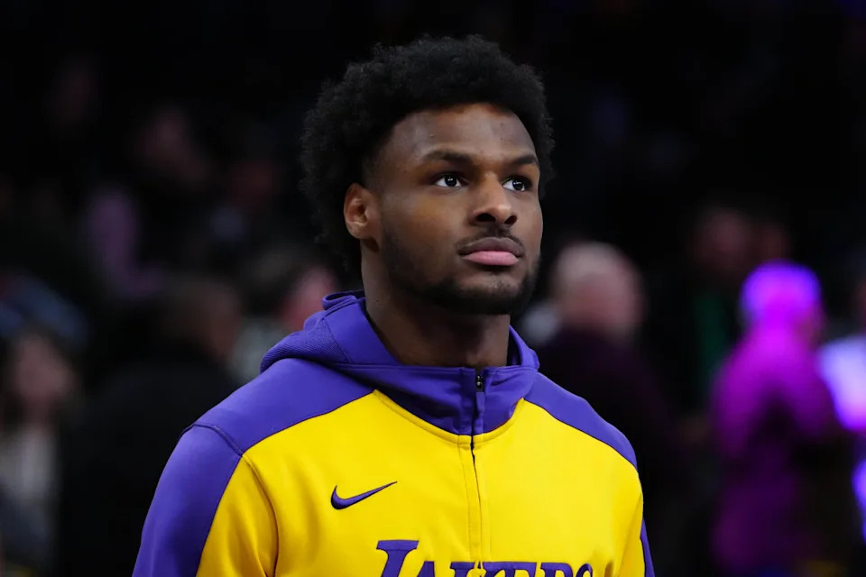 Los Angeles Lakers guard Bronny James (9).Kirby Lee-Imagn Images