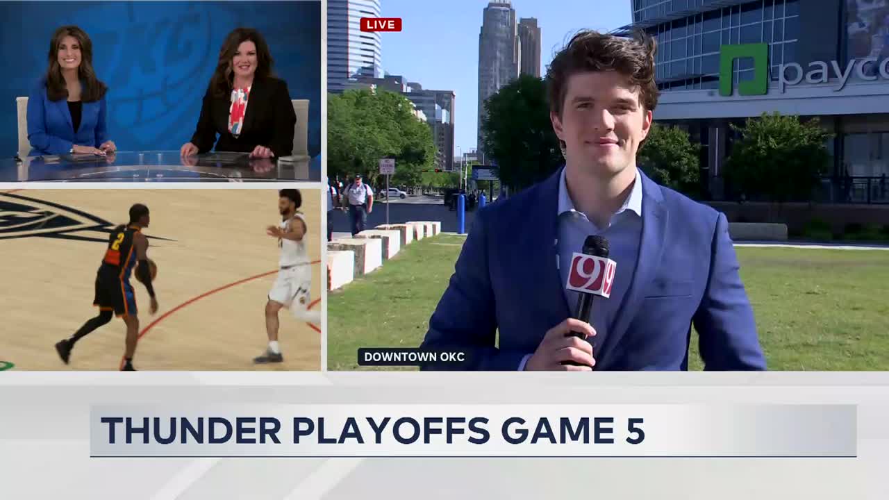 OKC Thunder back in the Paycom Center for Game 5 against Nuggets