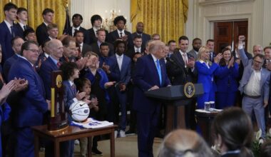 Trump hosts NCAA basketball champion Florida Gators at the White House | National Sports