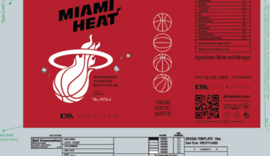 A1RWATER inks its first pro sports partnership with Heat
