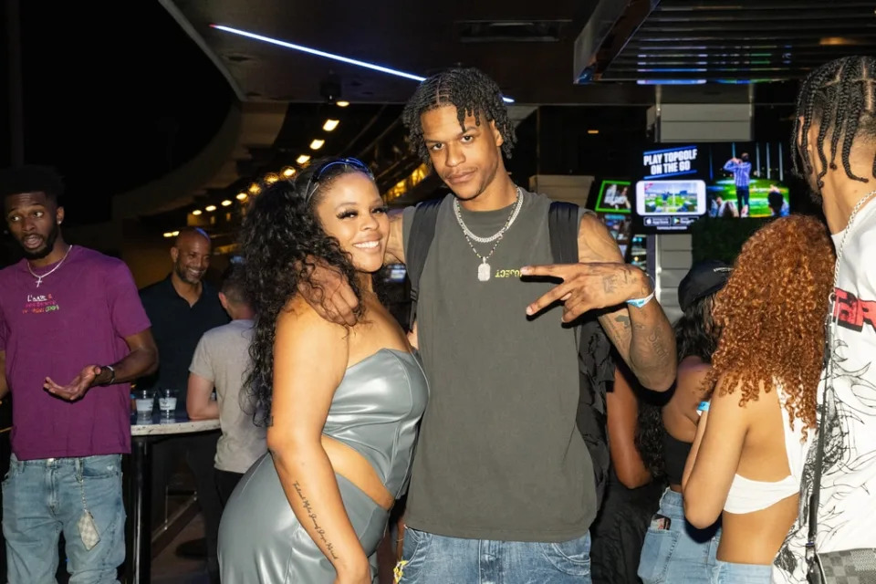 <p>Shaquille O'Neal and Amirah O'Neal</p>