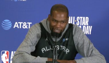 Kevin Durant wins PBWA's Magic Johnson Award for second time