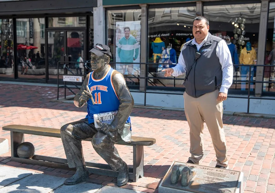 Security guards declared that the statue was ‘private property.’ David McGlynn