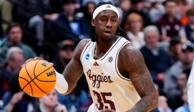 Texas A&M senior G Manny Obaseki delcares for the 2025 NBA draft