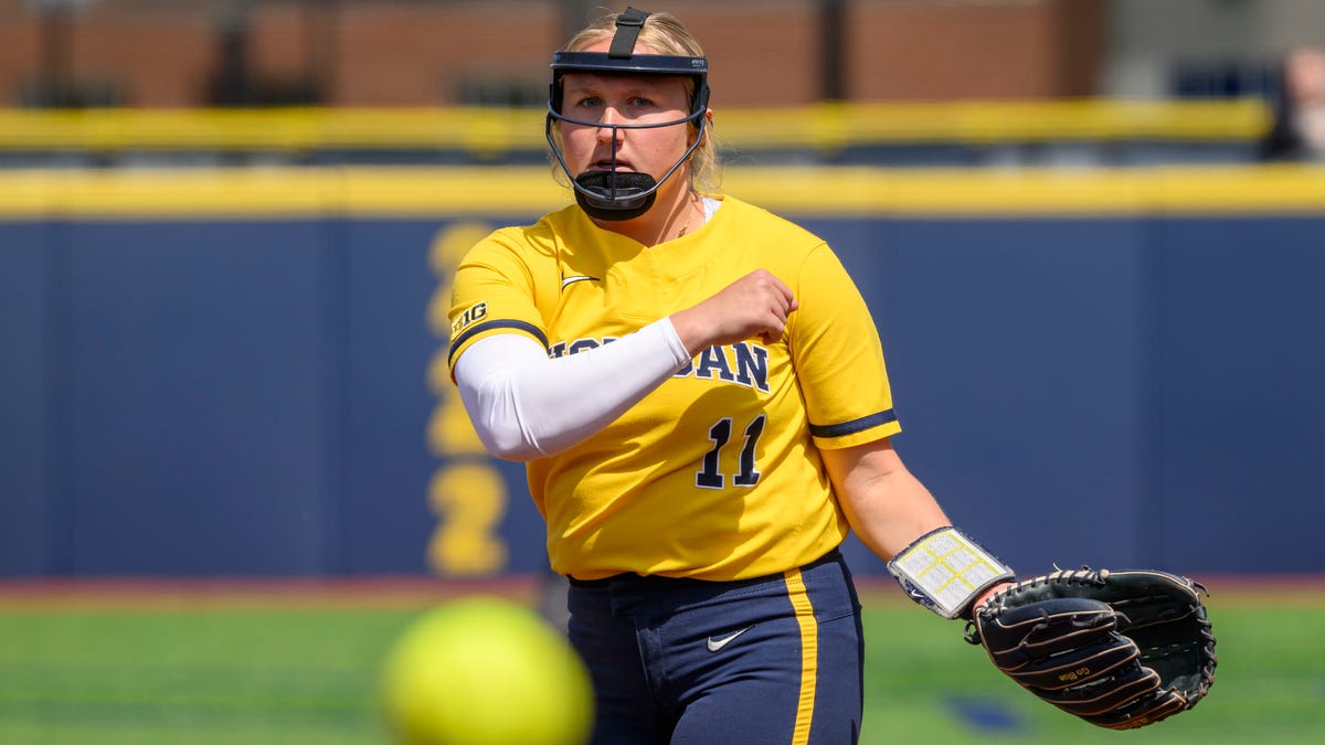 Michigan softball rides three-run sixth inning past UCF in NCAA opener