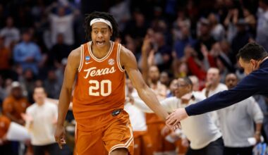 Nets projected to select Texas G Tre Johnson in 2025 NBA mock Draft