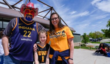 Iowa fans descend on Carver for Caitlin Clark, Indiana Fever game