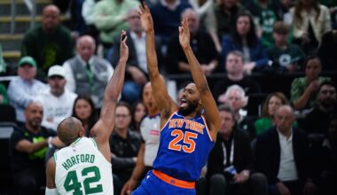 Former Nets guard Mikal Bridges, Knicks stun Celtics in Game 1 OT win