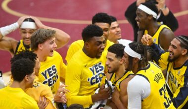 Tyrese Haliburton of Oshkosh
hits another game-winner in NBA playoffs