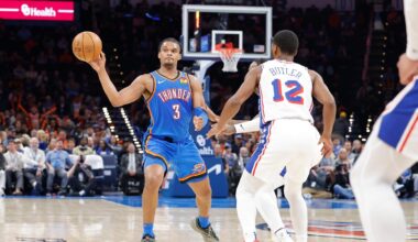 What pick do the Philadelphia 76ers owe Thunder after lottery results?