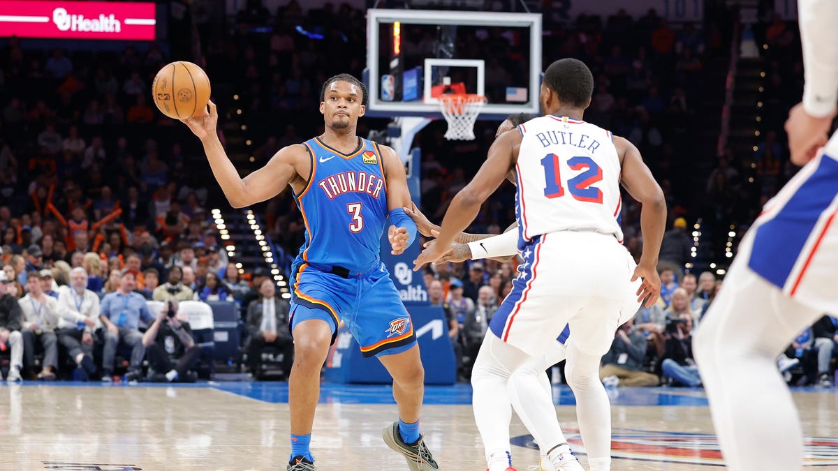 What pick do the Philadelphia 76ers owe Thunder after lottery results?